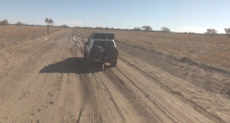 Illustration for article titled Google Street View Car Stuck In Mud Down Under